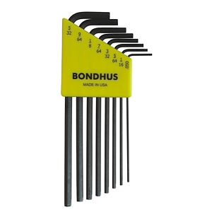 82mm 10 Piece Bondhus 12152 2mm Hex Tip Key L Wrench with ProGuard Finish