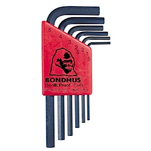 Bondhus 12246, Set 6 Hex L-Wrenches 1.5 - 5mm - Short (1)