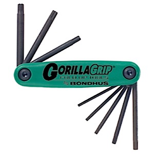 10mm Hex BallDriver® 5pc GorillaGrip® Fold-UpTool Bondhus USA #12897 5mm 
