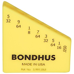 Bondhus 18032, Bondhex Case Holds 8 Tools .050 - 5/32 (10)