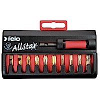 Felo 53535, Swift Box Industry Set 6 pc Bits and Magnetholder - Slotted, Phillips, Square (1)